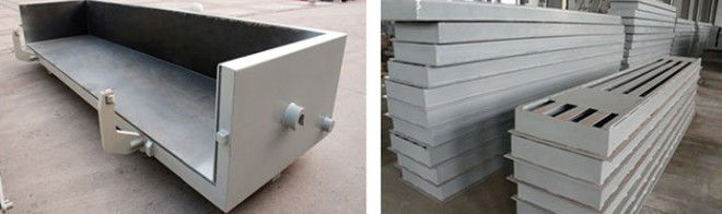 Length 6000mm Autoclave Side Plate for carrying wheel